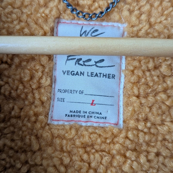 We The Free Kaja Vegan Bonded Peacoat Size Large - Picture 6 of 12